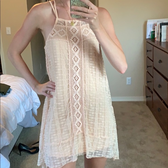 Pink Women’s gypsy lace dress - Picture 2 of 5